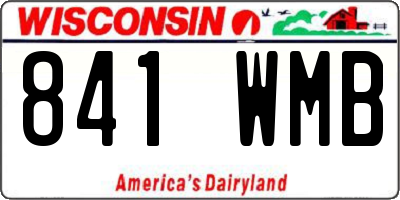 WI license plate 841WMB