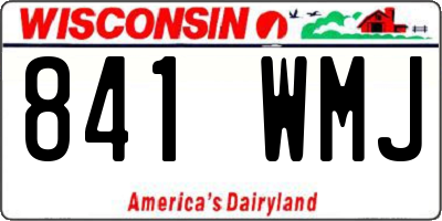 WI license plate 841WMJ