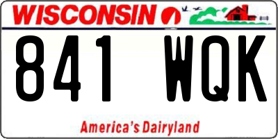 WI license plate 841WQK