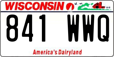 WI license plate 841WWQ