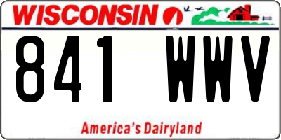WI license plate 841WWV