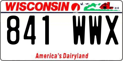 WI license plate 841WWX