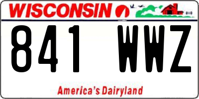 WI license plate 841WWZ