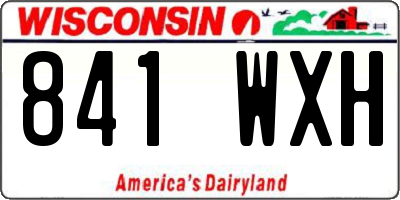 WI license plate 841WXH