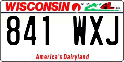 WI license plate 841WXJ