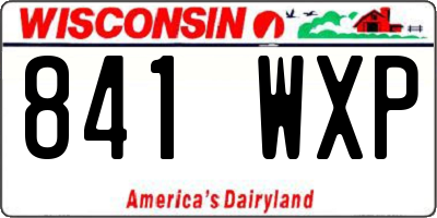 WI license plate 841WXP