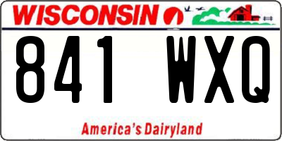 WI license plate 841WXQ