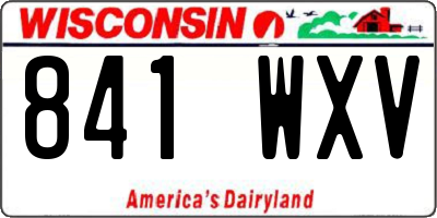 WI license plate 841WXV