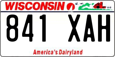 WI license plate 841XAH
