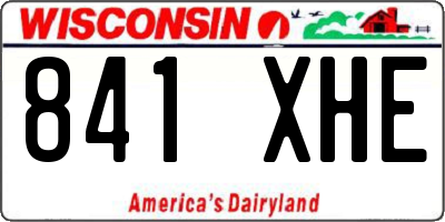 WI license plate 841XHE