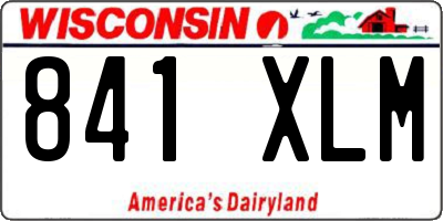 WI license plate 841XLM