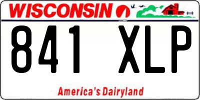 WI license plate 841XLP