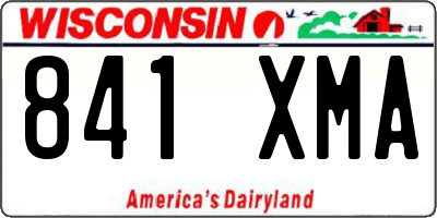 WI license plate 841XMA