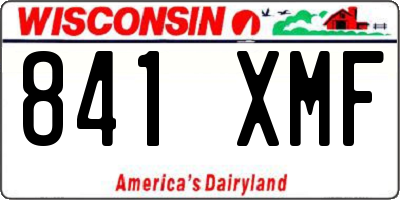 WI license plate 841XMF