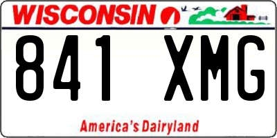 WI license plate 841XMG