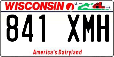 WI license plate 841XMH
