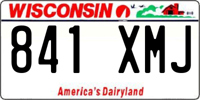 WI license plate 841XMJ