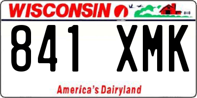 WI license plate 841XMK