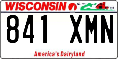 WI license plate 841XMN