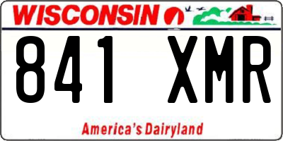 WI license plate 841XMR