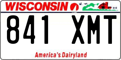 WI license plate 841XMT