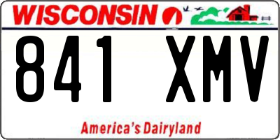 WI license plate 841XMV