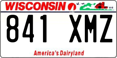 WI license plate 841XMZ