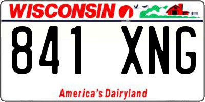 WI license plate 841XNG