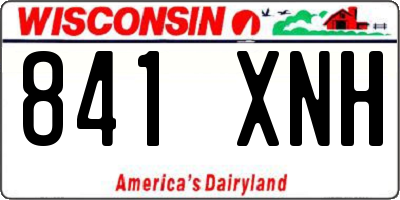 WI license plate 841XNH