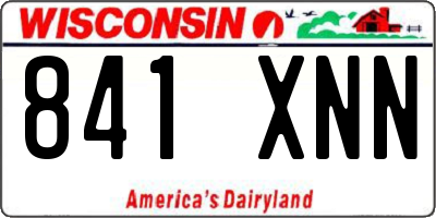 WI license plate 841XNN