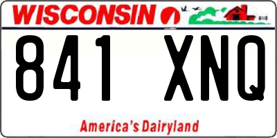 WI license plate 841XNQ
