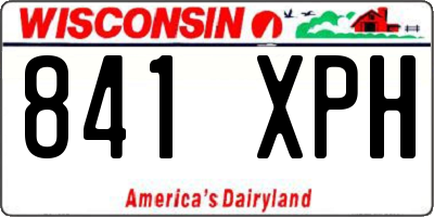 WI license plate 841XPH