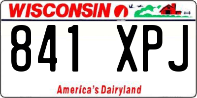 WI license plate 841XPJ