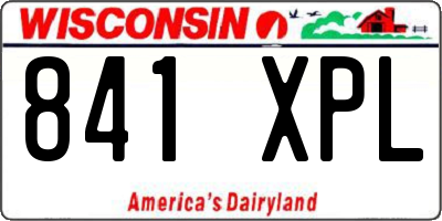 WI license plate 841XPL