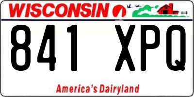 WI license plate 841XPQ