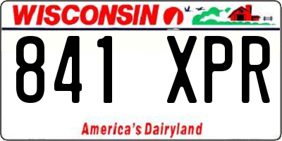 WI license plate 841XPR