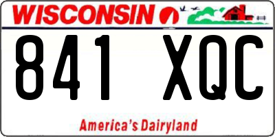 WI license plate 841XQC