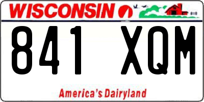 WI license plate 841XQM