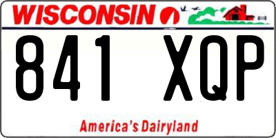 WI license plate 841XQP