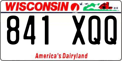 WI license plate 841XQQ