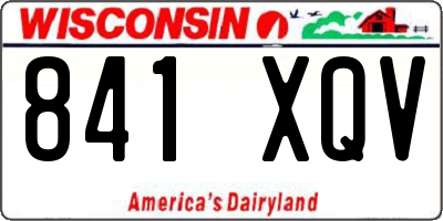WI license plate 841XQV