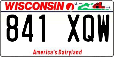 WI license plate 841XQW