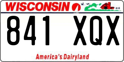 WI license plate 841XQX