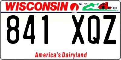 WI license plate 841XQZ