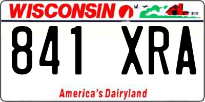 WI license plate 841XRA