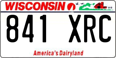 WI license plate 841XRC
