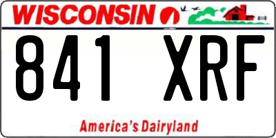 WI license plate 841XRF