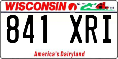 WI license plate 841XRI
