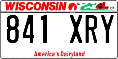 WI license plate 841XRY