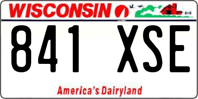 WI license plate 841XSE